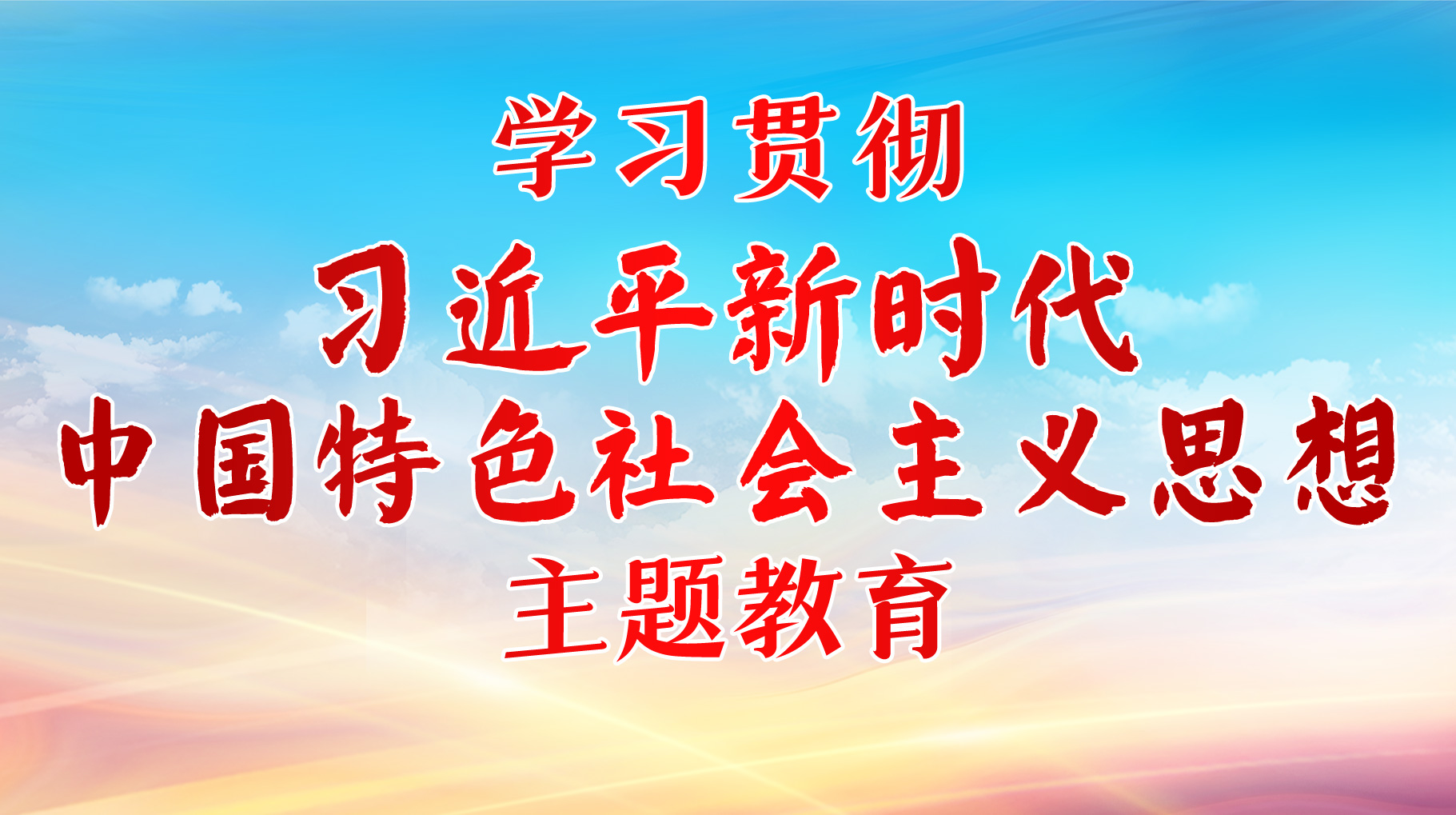 學(xué)習(xí)貫徹習(xí)近平新時(shí)代中國特色社會(huì)主義思想主題教育